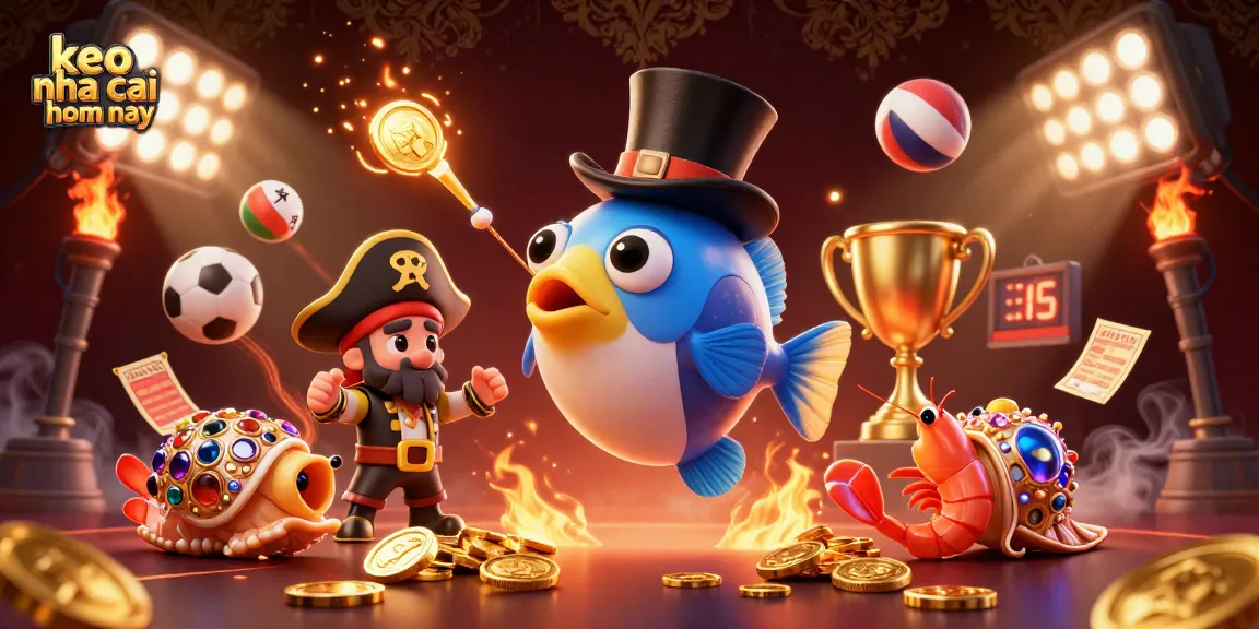 Engage with keo nha cai hom nay featuring vibrant 3D characters and sports elements, showcasing dynamic betting.