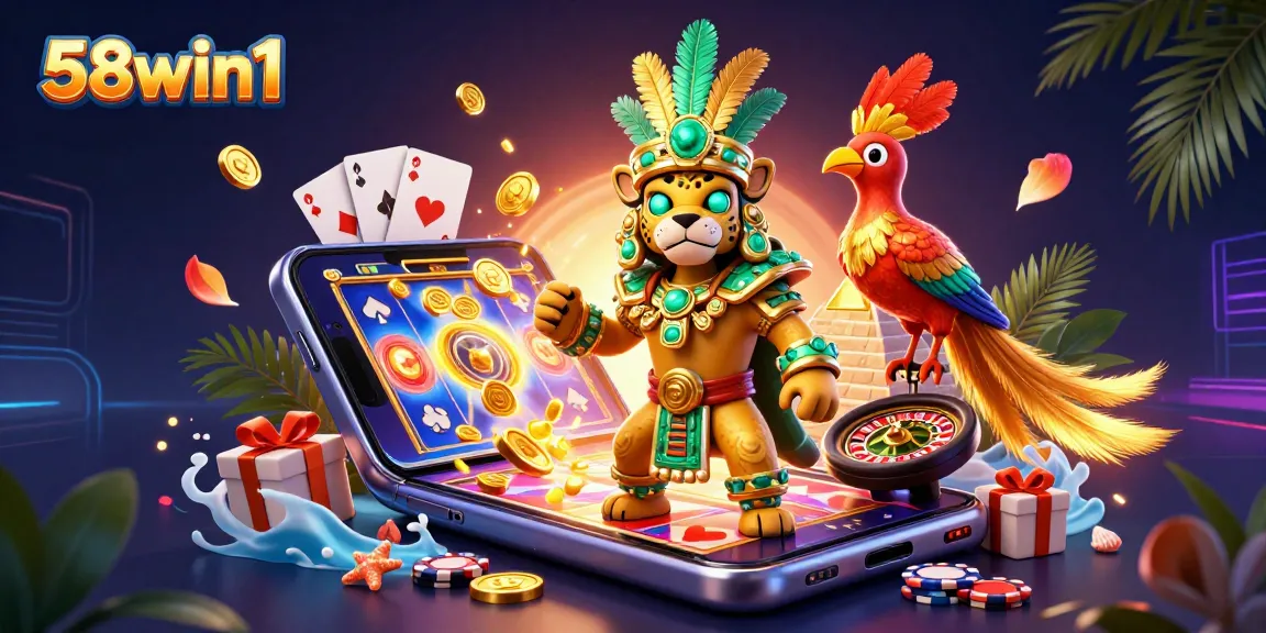 Engage with the 58win1 immersive gaming experience featuring dynamic slots and rich casino elements.