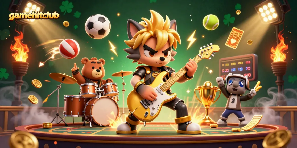 Engage with gamehitclub's thrilling casino experience, featuring dynamic 3D characters and vibrant elements.